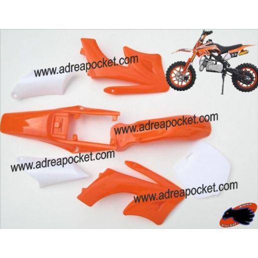 Carénage Orange Pocket Bike Cross Mini Apollo